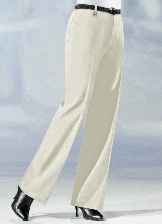 - Hose in angesagter Marlene-Form - Hose in angesagter Marlene-Form, in Größe 019 bis 096, in Farbe HELLBEIGE