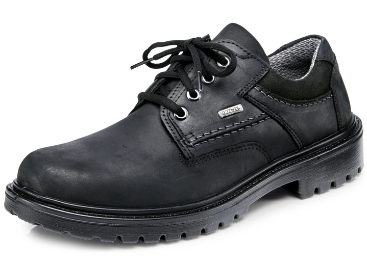 Slipper & Schnürschuhe - GINO GALANTE, atmungsaktive Herren-Schnürschuhe, mit herausnehmbarem Fußbett Slipper & Schnürschuhe - GINO GALANTE, atmungsaktive Herren-Schnürschuhe, mit herausnehmbarem Fußbett, in Größe 040 bis 047, in Farbe SCHWARZ