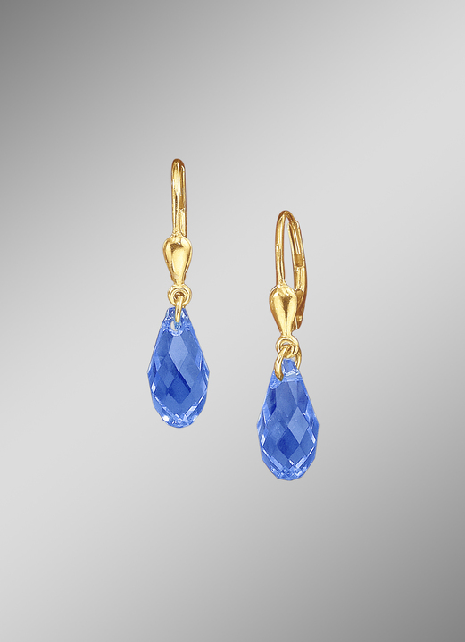 - Ohrringe mit Swarovski-Tropfen, in Farbe