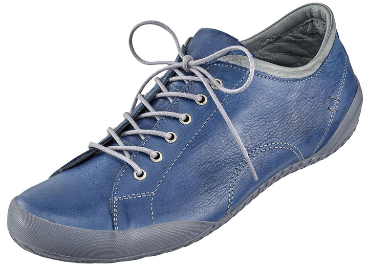 Slipper & Schnürschuhe - Andrea Conti, klassische Damen-Schnürschuhe, mit herausnehmbarer Lederdecksohle, in Größe 036 bis 042, in Farbe JEANSBLAU Ansicht 1