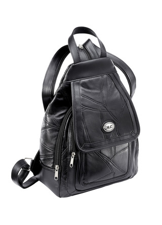 Rucksack in edler Patchwork-Verarbeitung