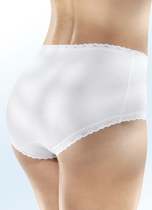 Slips - Sloggi 24/7-DREIERPACK SLIPS, in Größe 038 bis 050, in Farbe WEISS Ansicht 1