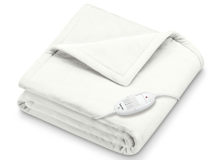 Wohndecken - „Beurer” Wärme-Decke HD 75 in verschiedenen Farben, in Farbe WEISS Ansicht 1