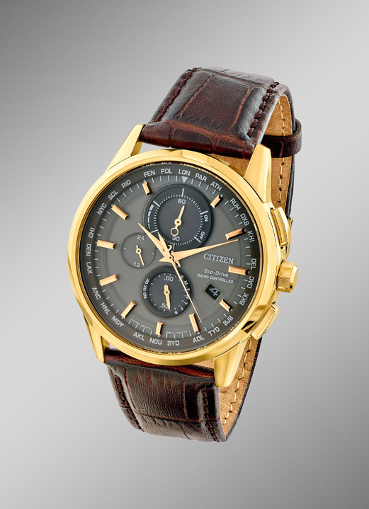 - Sportlicher Funk-Solar-World Timer der Marke Citizen, in Farbe  Ansicht 1