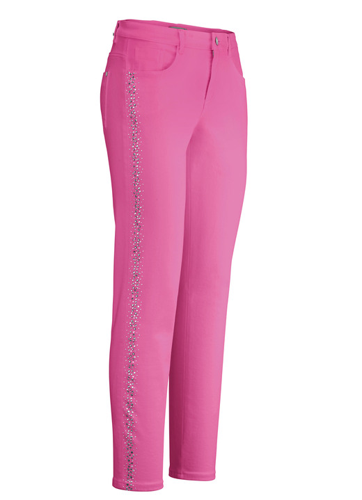 - Edel-Jeans mit effektvollen Strasssteinen, in Größe 017 bis 052, in Farbe PINK Ansicht 1