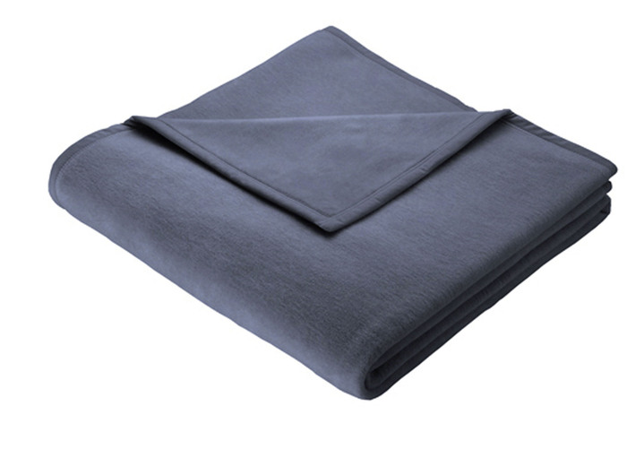 Wohndecken - Kuschelig-weiche Schlafdecke Cotton Home, in Größe 225 (Schlafdecke, 150x200 cm) bis 325 (Schlafdecke, 150x220 cm), in Farbe BLAU Ansicht 1