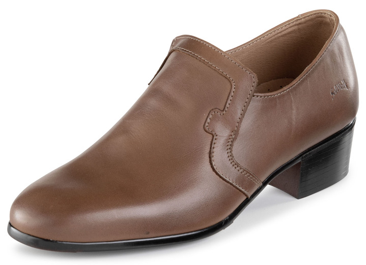 Inspiration - Slipper aus Rind-Nappaleder, in Größe 039 bis 046, in Farbe COGNAC Ansicht 1