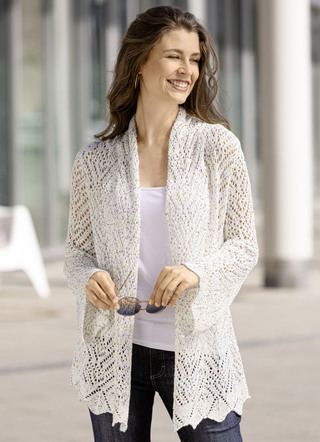 Strickjacke aus Paillettengarn