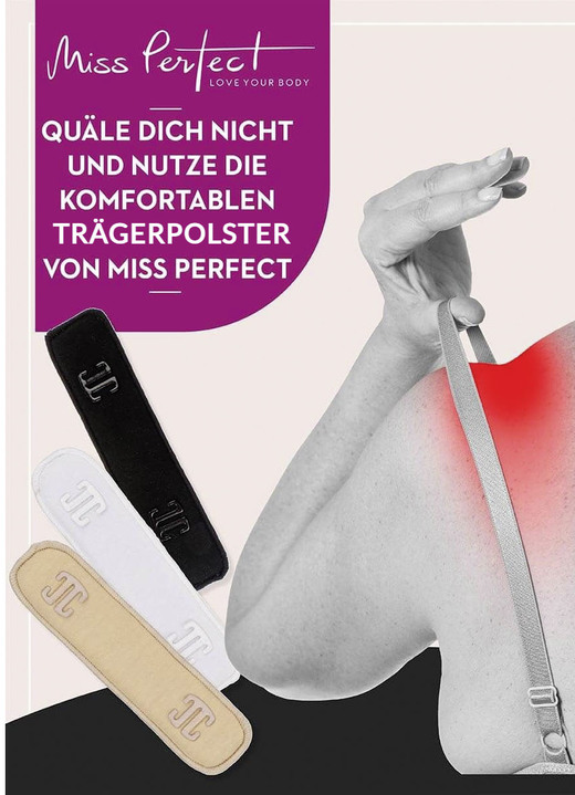 BH Doppelpack - Miss Perfect 1 Paar Trägerpolster, in Farbe WEISS Ansicht 1