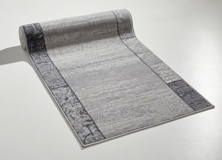 Läufer & Stufenmatten - Strapazierfähige Läufer nach Maß, in Größe 101 (Läufer, 60 cm breit) bis 106 (Läufer, 100 cm breit), in Farbe SILBER Ansicht 1
