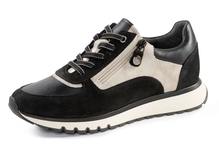 Stiefel & Stiefeletten - ELENA EDEN, trendige Damen-Sneaker, Weite G, mit herausnehmbarem Fußbett, in Größe 035 bis 041, in Farbe SCHWARZ-KIESEL Ansicht 1