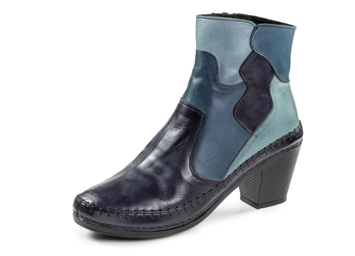 Stiefel & Stiefeletten - Gemini, modische Damen-Stiefeletten, Winterschuhe, Weite G, mit Reißverschluss, in Größe 036 bis 042, in Farbe BLAU Ansicht 1