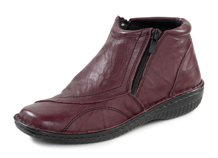 Stiefel & Stiefeletten - ELENA EDEN, klassische Damen-Boots, mit herausnehmbarem Fußbett, in Größe 036 bis 042, in Farbe BORDEAUX Ansicht 1