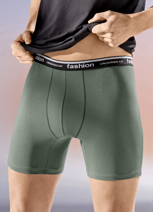 Unterhosen - Viererpack Pants mit Elastikbund Unterhosen - Viererpack Pants mit Elastikbund, in Größe 005 bis 011, in Farbe 2X OLIV, 2X SCHWARZ