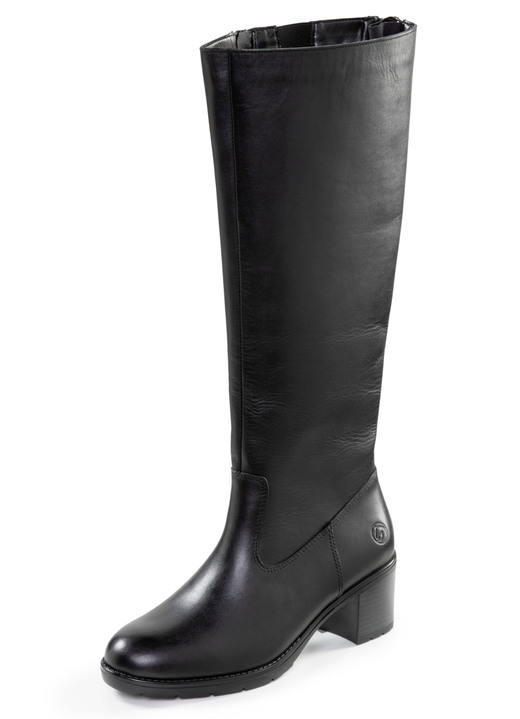 Stiefel & Stiefeletten - Remonte Stiefel mit seitlichem Gummizug, in Größe 036 bis 042, in Farbe SCHWARZ Ansicht 1