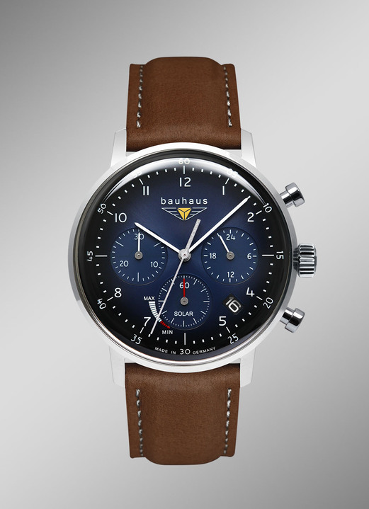- Bauhaus Solar-Herrenuhr, in Farbe  Ansicht 1