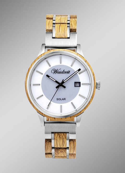 - Waidzeit Solar-Herrenuhr, in Farbe  Ansicht 1