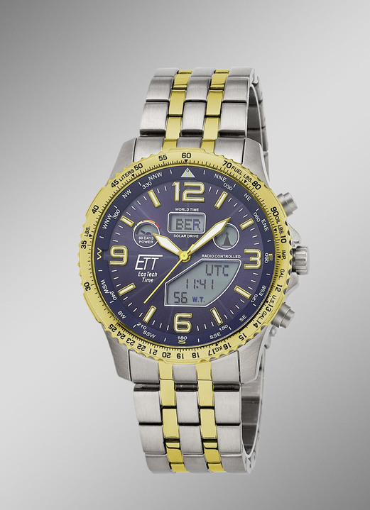 - ETT Professional Funk-Solar-Herrenuhr, in Farbe  Ansicht 1