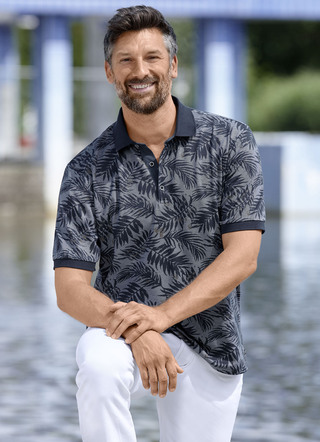 Poloshirt mit Knopfleiste