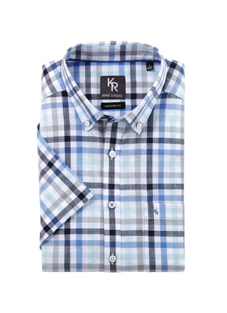 "King's Road"-Hemd mit Button-Down-Kragen in 4 Farben