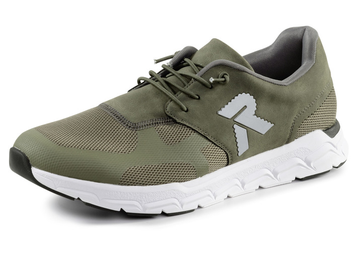 Slipper & Schnürschuhe - Rieker Sneaker mit elastischer Zierschnürung Slipper & Schnürschuhe - Rieker Sneaker mit elastischer Zierschnürung, in Größe 040 bis 047, in Farbe OLIV