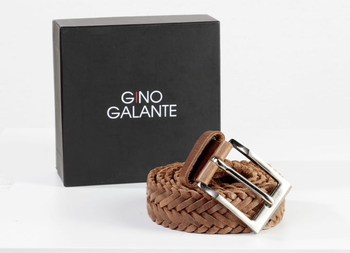 Herrenmode - GINO GALANTE, eleganter Herren-Gürtel inkl. Box, 3 cm breit, in Größe 100 bis 120, in Farbe COGNAC Ansicht 1