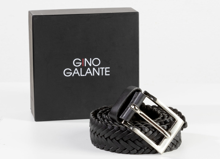 Herrenmode - GINO GALANTE, eleganter Herren-Gürtel inkl. Box, 3 cm breit, in Größe 100 bis 120, in Farbe SCHWARZ Ansicht 1