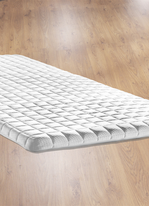 Matratzen & Topper - Softschaum-Topper von Murmelland, in Größe 129 (80/190 cm) bis 135 (140/200 cm), in Farbe WEISS Ansicht 1
