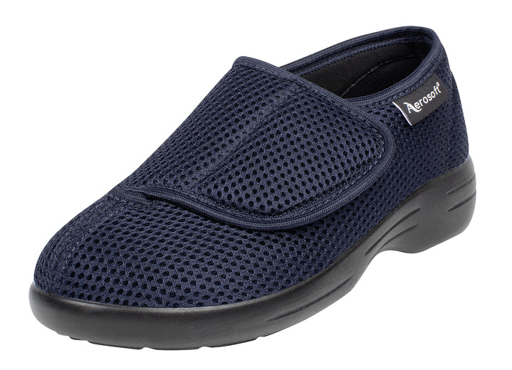 Slipper & Schnürschuhe - Klett-Halbschuh für Damen und Herren, in Größe 036 bis 046, in Farbe BLAU Ansicht 1
