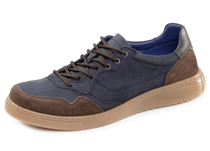 Slipper & Schnürschuhe - GINO GALANTE, klassische Herren-Schnürschuhe, mit herausnehmbarem Fußbett Slipper & Schnürschuhe - GINO GALANTE, klassische Herren-Schnürschuhe, mit herausnehmbarem Fußbett, in Größe 040 bis 046, in Farbe MARINE