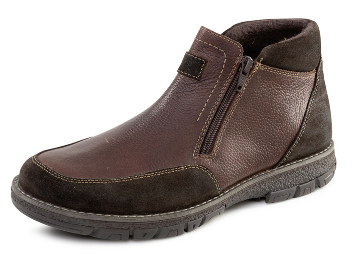 Stiefeletten - GINO GALANTE, klassische Herren-Boots, mit herausnehmbarem Fußbett Stiefeletten - GINO GALANTE, klassische Herren-Boots, mit herausnehmbarem Fußbett, in Größe 040 bis 046, in Farbe MARONE