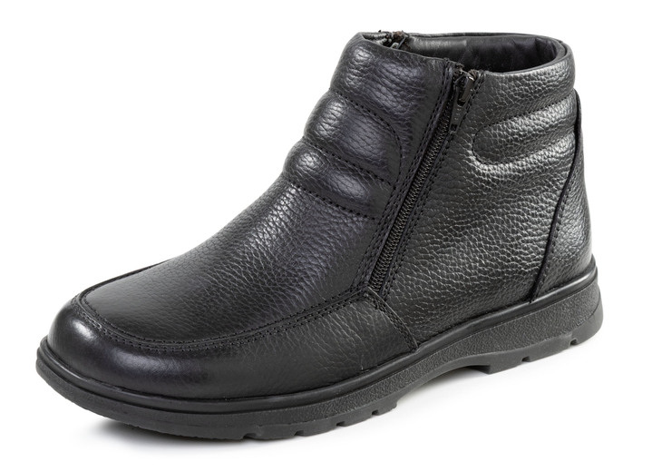Stiefeletten - GINO GALANTE, gefütterte Herren-Boots, Winterschuhe, mit Lammfell Stiefeletten - GINO GALANTE, gefütterte Herren-Boots, Winterschuhe, mit Lammfell, in Größe 040 bis 046, in Farbe SCHWARZ