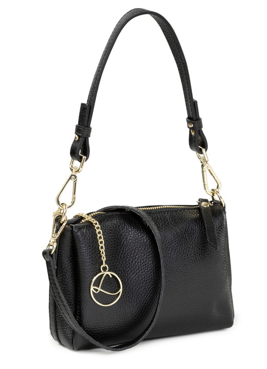 Accessoires - Laurina, Mini-Tasche, Damen, mit abnehmbarem, verstellbarem Umhängeriemen, in Farbe SCHWARZ Ansicht 1