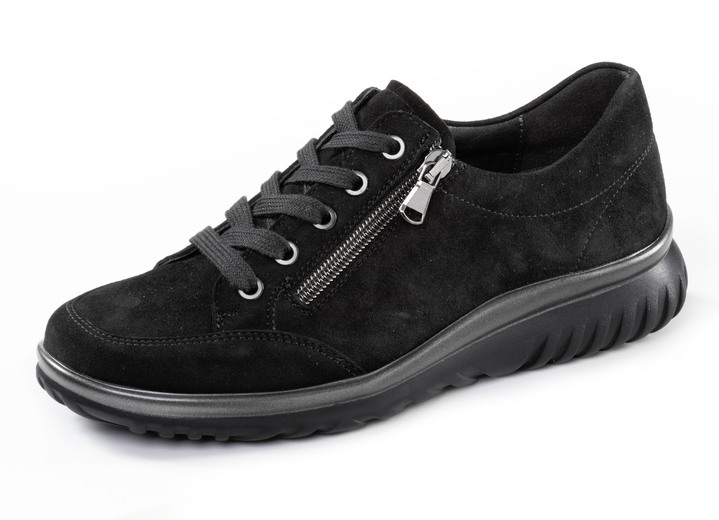 Weite H - ELENA EDEN, bequeme Damen-Schnürschuhe, Weite H, mit herausnehmbarem Fußbett, in Größe 3 1/2 bis 8, in Farbe SCHWARZ Ansicht 1