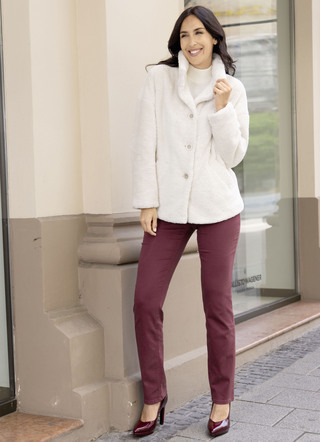 Jacke aus kuschelweichem Plüsch