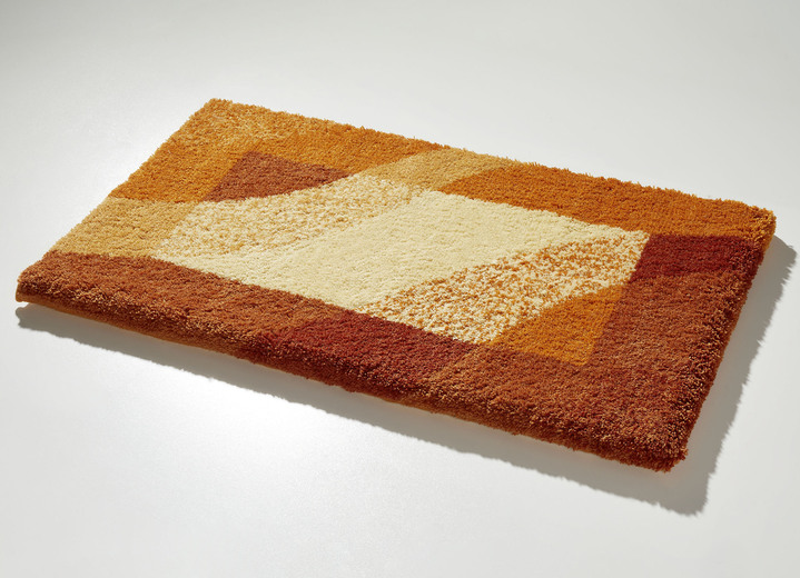 Badgarnituren - Supersoft Badgarnitur von Grund, in Größe 100 (Vorleger halbrund, 50/ 80 cm) bis 112 (WC-Deckelbezug, 47/ 50 cm), in Farbe TERRA Ansicht 1