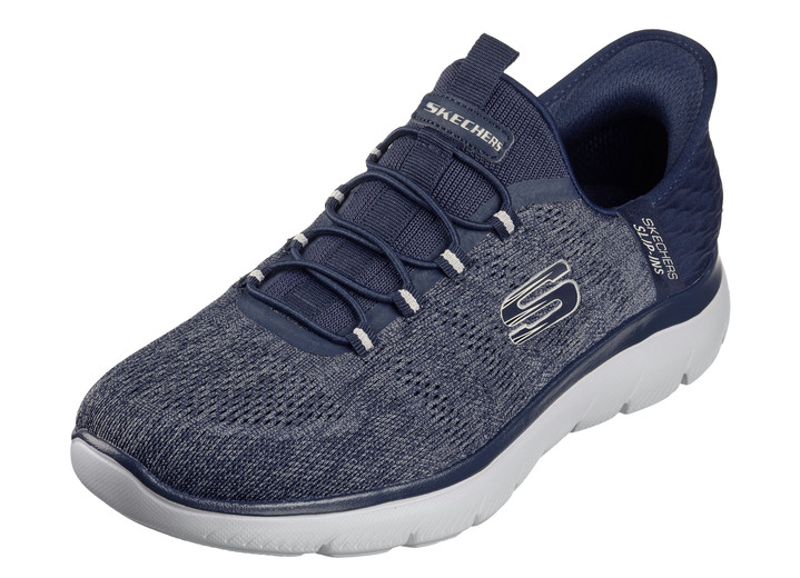 Slipper & Schnürschuhe - SKECHERS, Herren-Sneaker, mit geformter Slip-Ins Fersenplatte Slipper & Schnürschuhe - SKECHERS, Herren-Sneaker, mit geformter Slip-Ins Fersenplatte, in Größe 040 bis 048, in Farbe MARINE