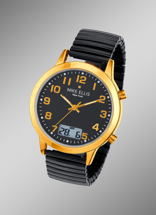 - Funk-Herrenuhr mit Diamant von Mike Ellis New York, in Farbe  Ansicht 1