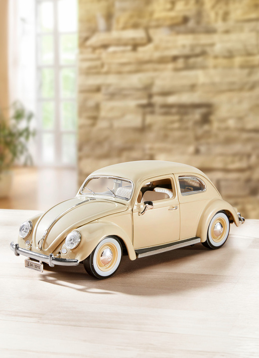 Wohnaccessoires - VW Käfer (1955) mit detailgetreuem Interieur, in Farbe BEIGE Ansicht 1