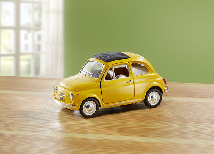 Wohnaccessoires - Bburago Fiat 500F (1965), in Farbe GELB Ansicht 1
