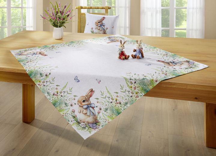 Wohnaccessoires - Tisch- und Raumdekoration mit Frühlings-Motiv, in Größe 101 (Läufer, 40x 90 cm) bis 404 (Kissenbezug, 40x 40 cm), in Farbe MULTICOLOR Ansicht 1
