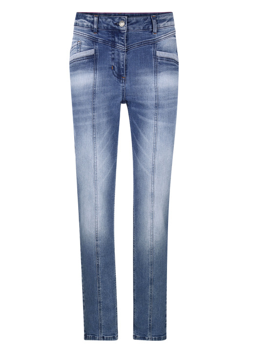 - Jeans in 5-Pocket-Form, in Größe 019 bis 052, in Farbe BLAU Ansicht 1
