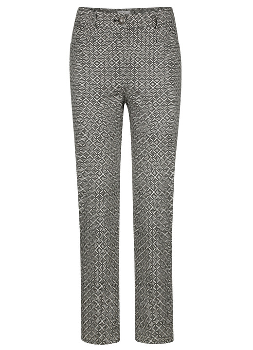 - Hose in trendgenauer Dessinierung, in Größe 019 bis 052, in Farbe CAMEL-SCHWARZ Ansicht 1