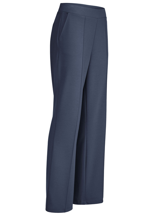 Hosen in Schlupfform - Hose mit abgesteppten Biesen , in Größe 018 bis 052, in Farbe MARINE Ansicht 1
