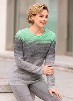 Pullover in Garnmix PISTAZIE-GRAU
