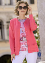 Strickjacke mit Biesendessin KORALLE