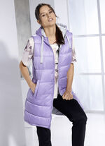 Funktions-Longweste mit fester Kapuze AMETHYST
