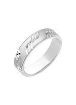 Partnerring mit Diamantmuster 
