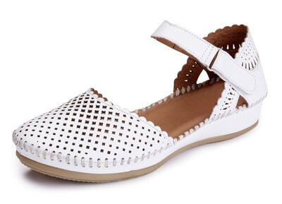 ELENA EDEN, sommerliche Damen-Sandalen, Weite G, aus Leder 
