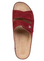 Leichte Damen-Pantoletten, Weite G, mit Klettverschluss BORDEAUX